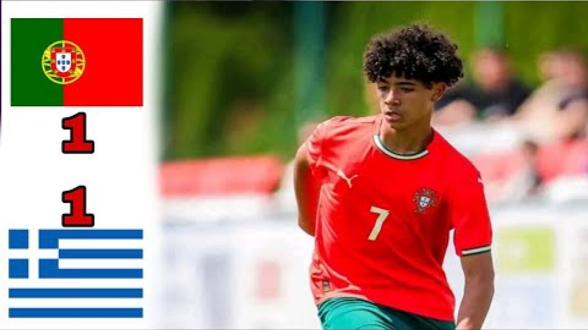 Cristiano Ronaldo Junior Second Match For Portugal vs Greece U15|Great Performance|14/5/2025