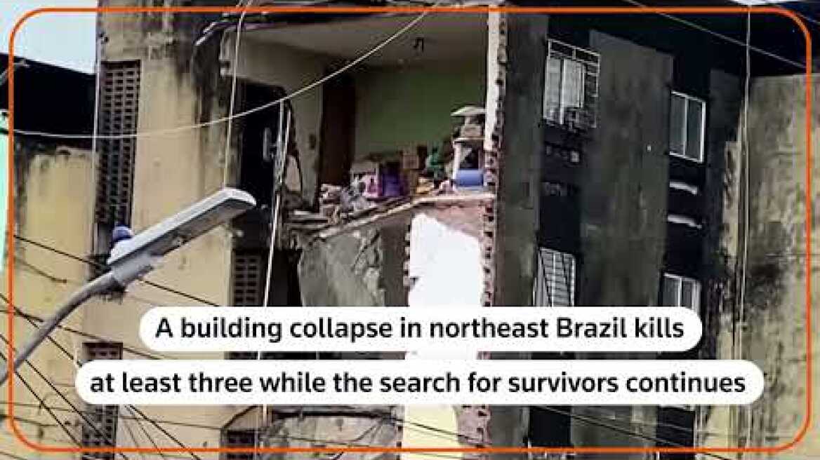 Deadly building collapse in northeast Brazil