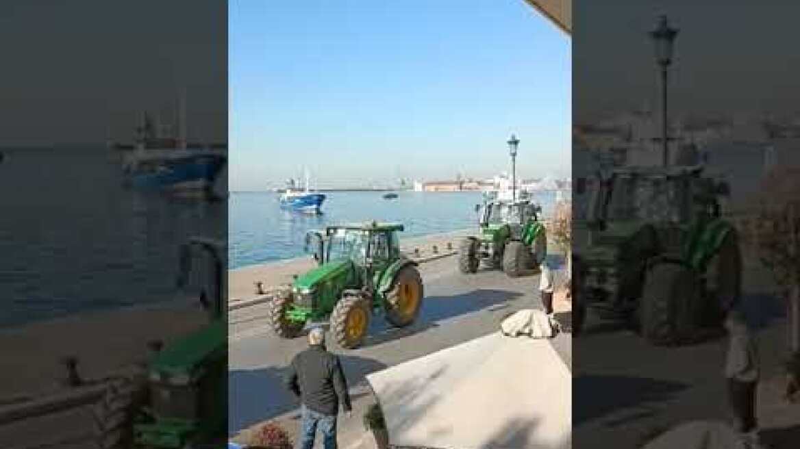 Η... απόβαση των τρακτέρ στη Θεσσαλονίκη