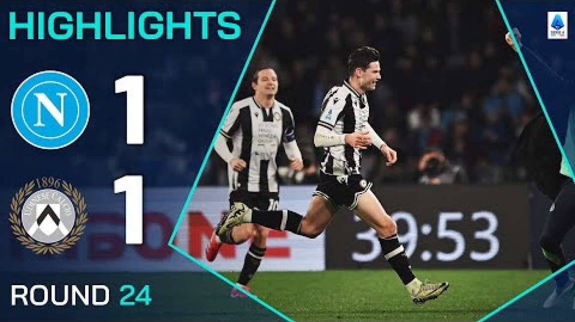 NAPOLI-UDINESE 1-1 | HIGHLIGHTS | Ekkelenkamp Cracker Sees Points Shared | Serie A 2024/25