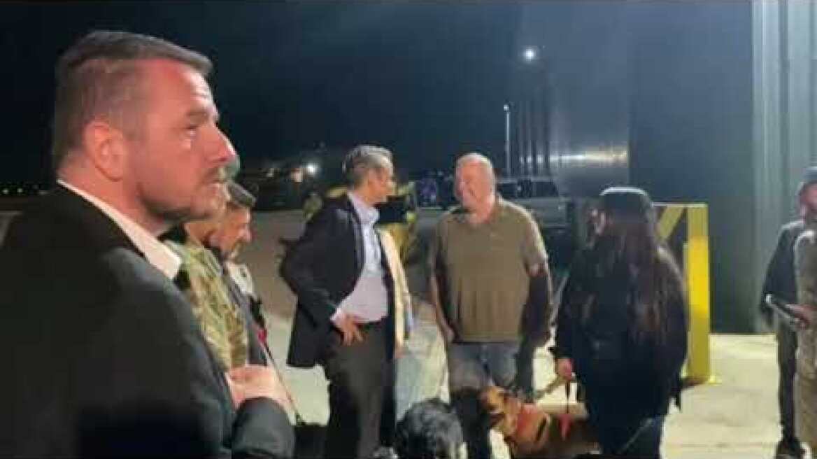 Άφιξη από το Σουδάν -  Κ. Μητσοτάκης (3)