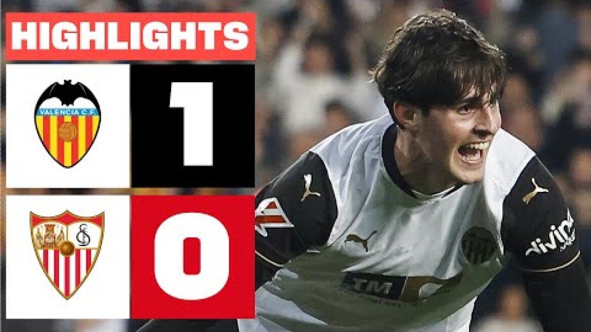 VALENCIA CF 1 - 0 SEVILLA FC I RESUMEN LALIGA EA SPORTS