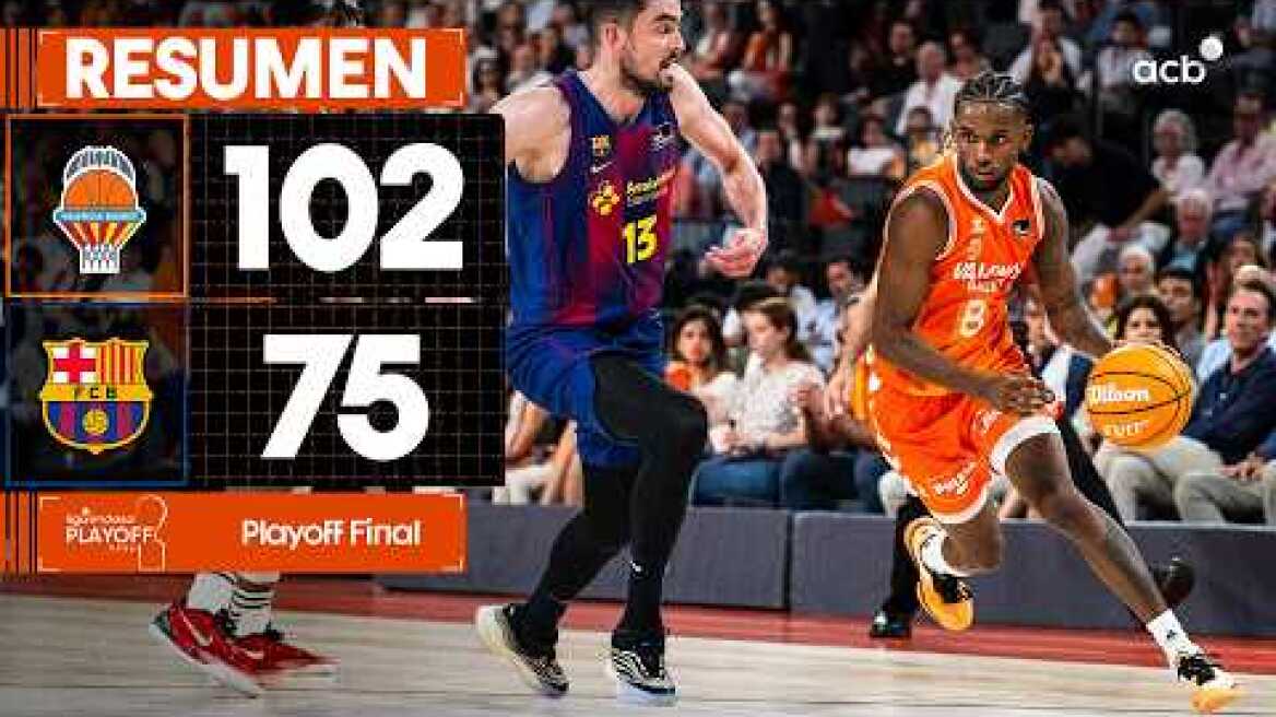 Valencia Basket - Barça (102-75) RESUMEN | Playoff Liga Endesa 2025-26