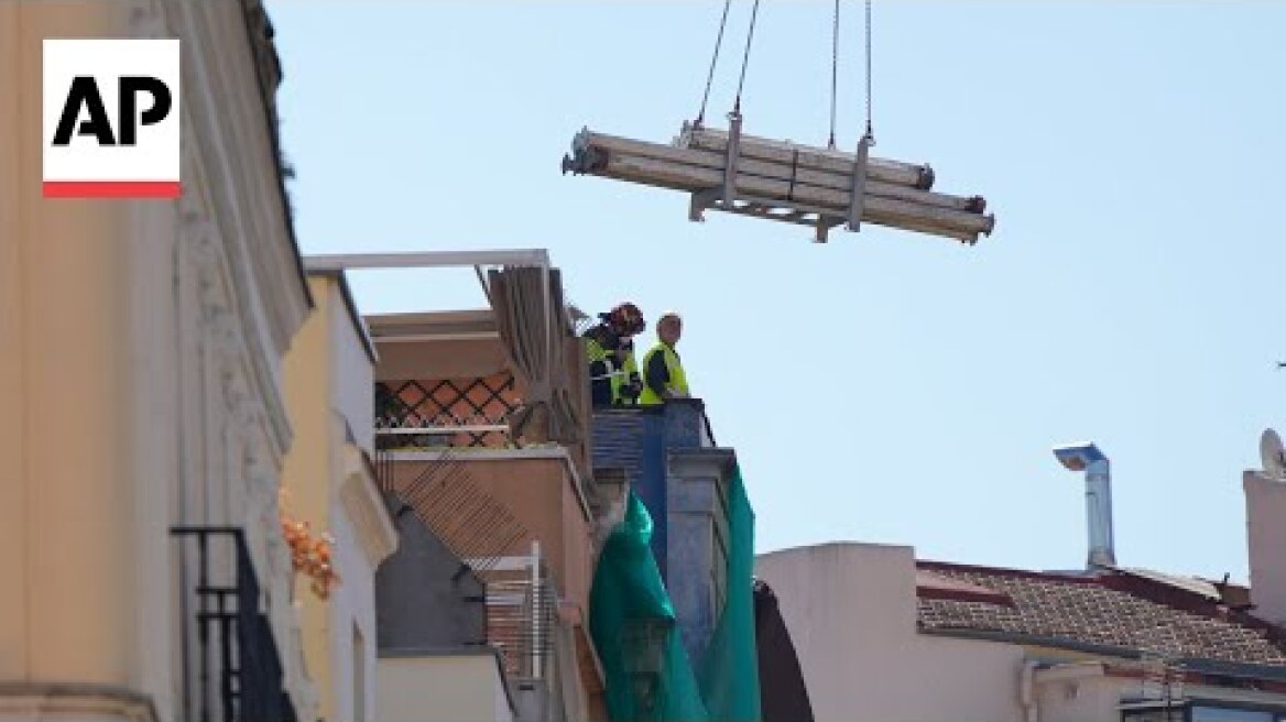Building collapse in Madrid leaves 3 workers injured, 4 more missing