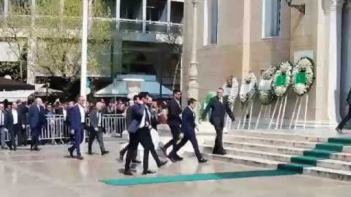 Αλέξης Τσίπρας στην κηδεία του Θανάση