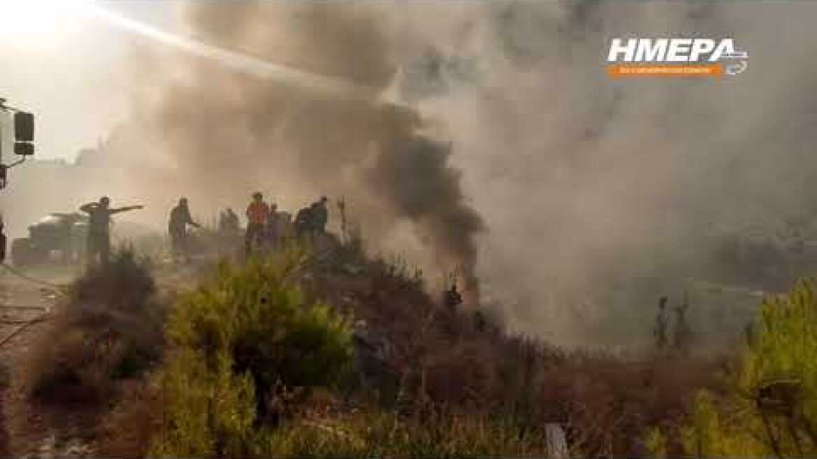 Φωτιά (και) στη Λιθακιά - Καίει σκουπίδια