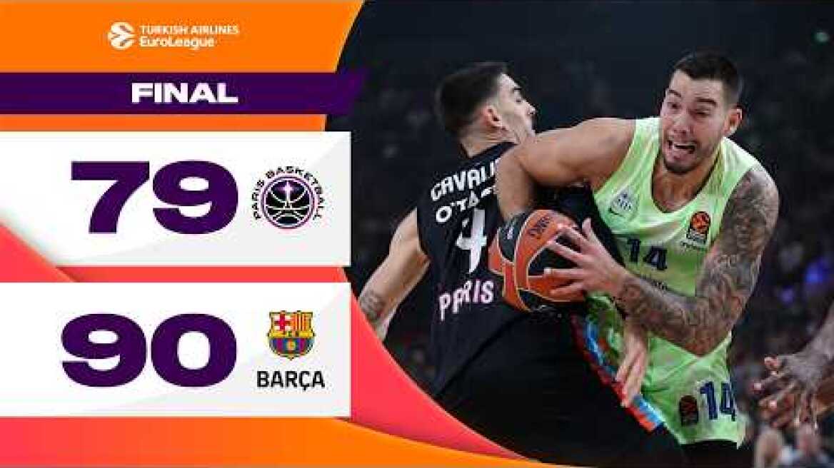 VICTORY Slips THROUGH Fingers | Paris Basketball  - FC Barcelona | BASKETBALL HIGHLIGHTS R19 2024-25