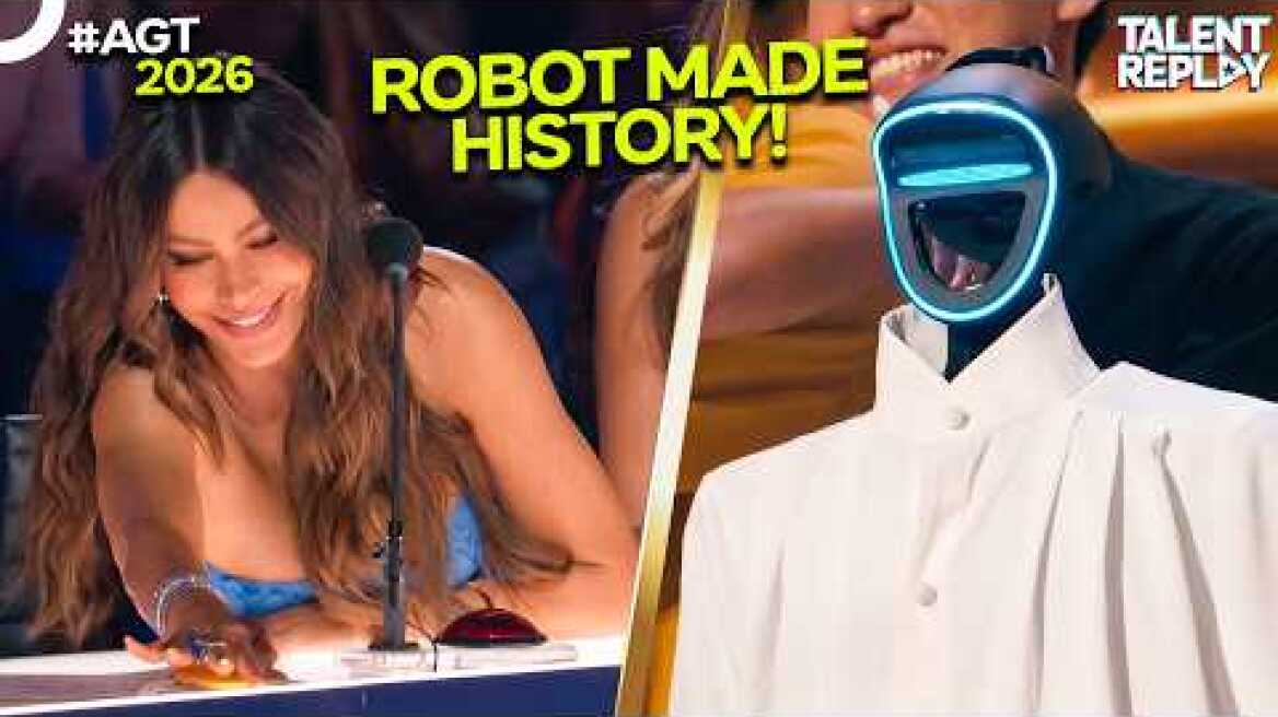 FIRST ROBOT TO GET A GOLDEN BUZZER?! Unitree’s INSANE Robot Dogs Stunned Sofia | AGT 2026 [4K]