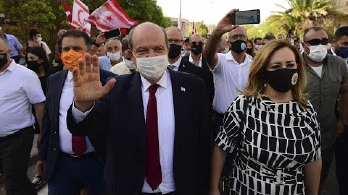 Close Turkish Cypriot election result leaves peace deal in the balance