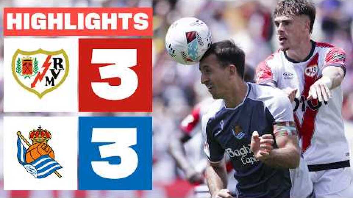RAYO VALLECANO 3 - 3 REAL SOCIEDAD | RESUMEN LALIGA EA SPORTS