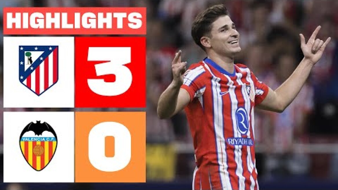 ATLÉTICO DE MADRID 3 - 0 VALENCIA CF | RESUMEN LALIGA EA SPORTS