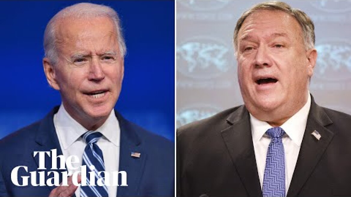Biden and Pompeo's opposite reaction to Trump behaviour