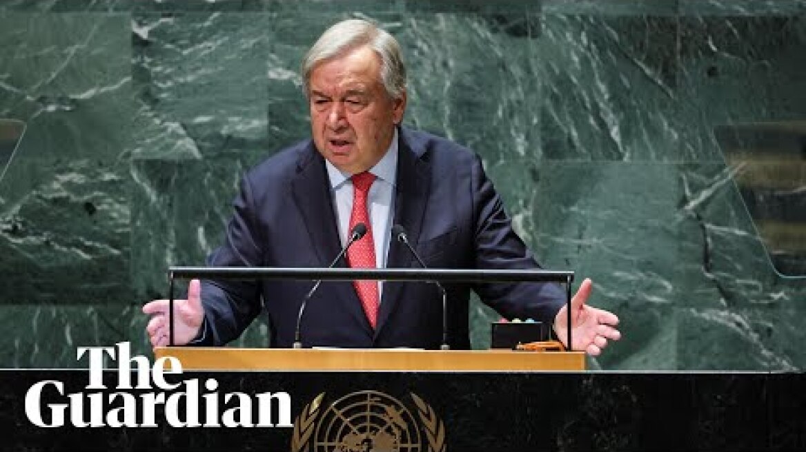 World is becoming 'unhinged', UN chief António Guterres tells general assembly