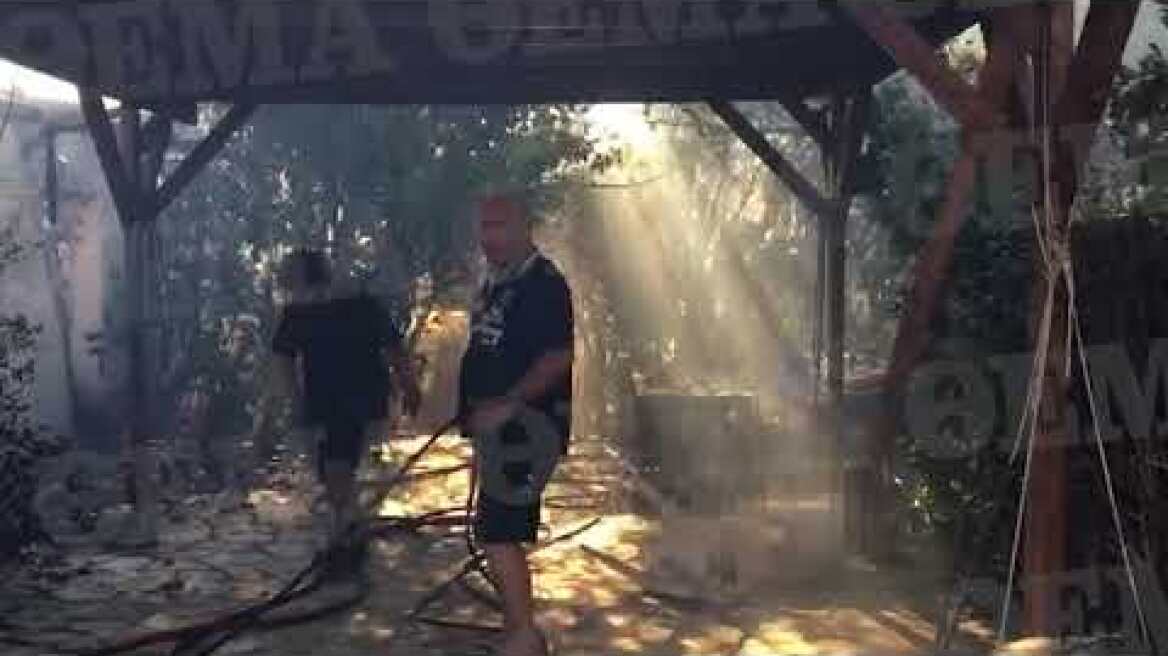 Φωτιά στην Πεντέλη - Νεκρός στην Ανθούσα