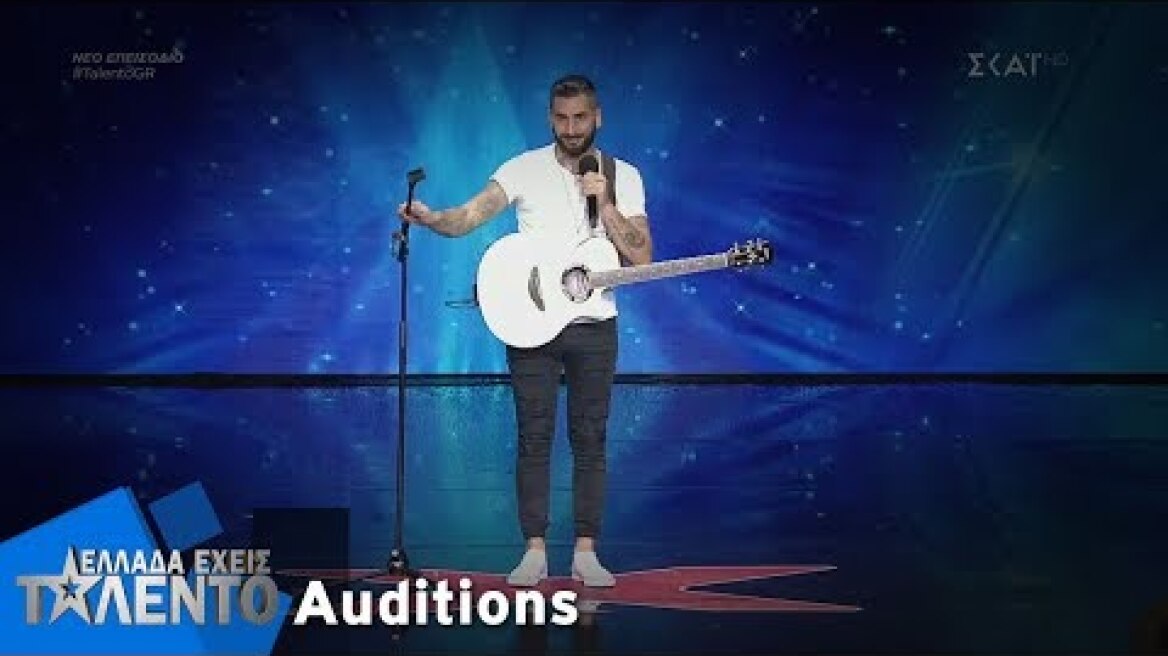 Συγκίνησε με την ερμηνεία του ο Αιμίλιος Συμβουλίδης στο «Ελλάδα Έχεις Ταλέντο»