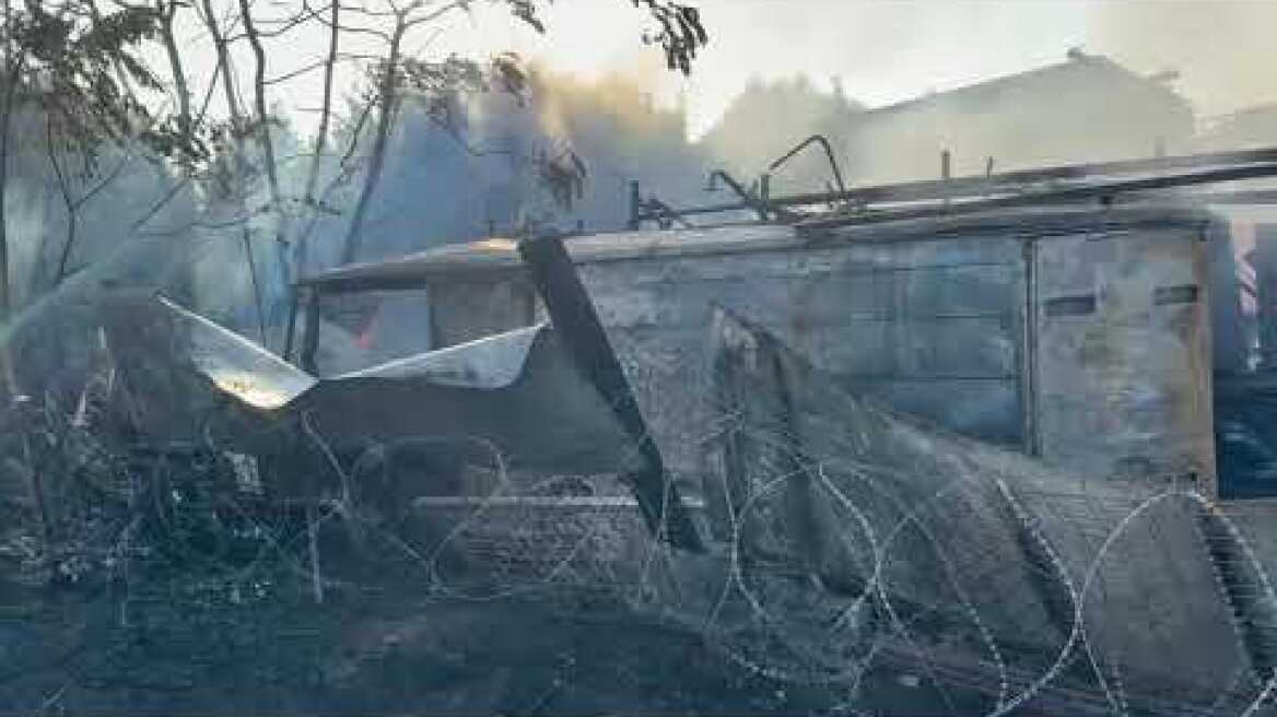 Φωτιά στη Θεσσαλονίκη, στην περιοχή του Διαβαλκανικού (3)