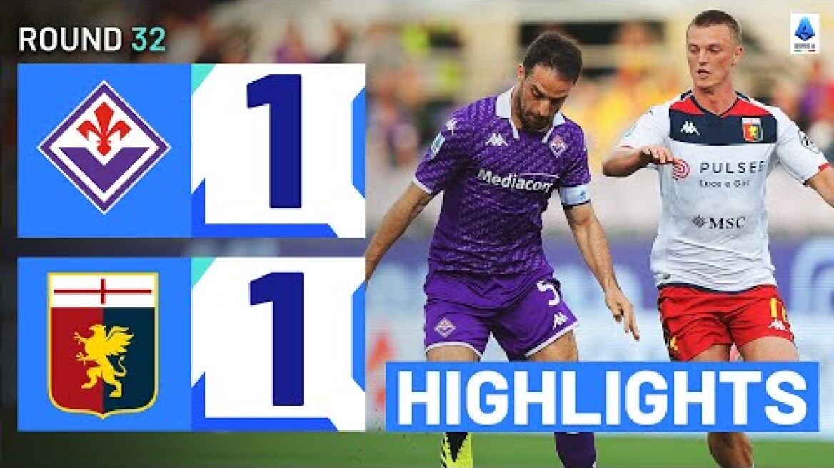 FIORENTINA-GENOA 1-1 | HIGHLIGHTS | La Viola and the Grifone share the spoils | Serie A 2023/24