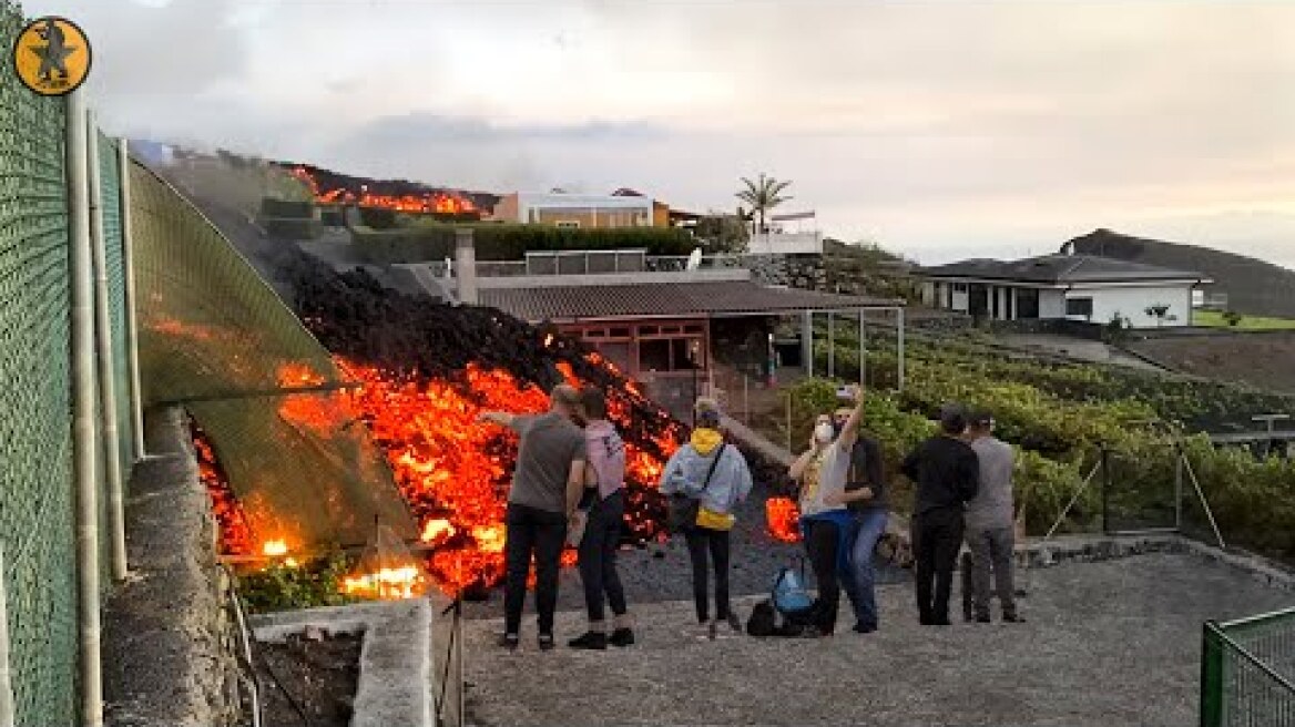 Today : La Palma Volcano Erupts Spew Hot Lava and Black Ash Destroying Nearly 3,000 Scary Buildings