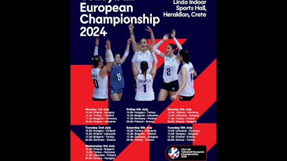 EurovolleyU18W-Day 1: Greece - Lithuania