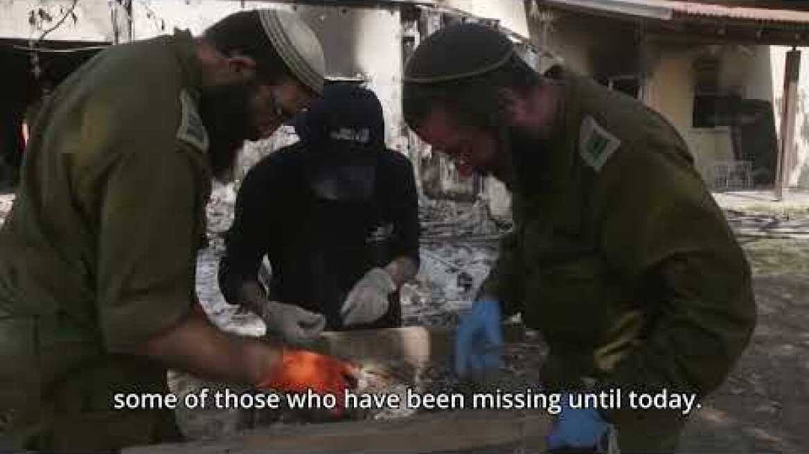 Archaeologists identify remains in burnt houses houses in the Israeli settlements around Gaza
