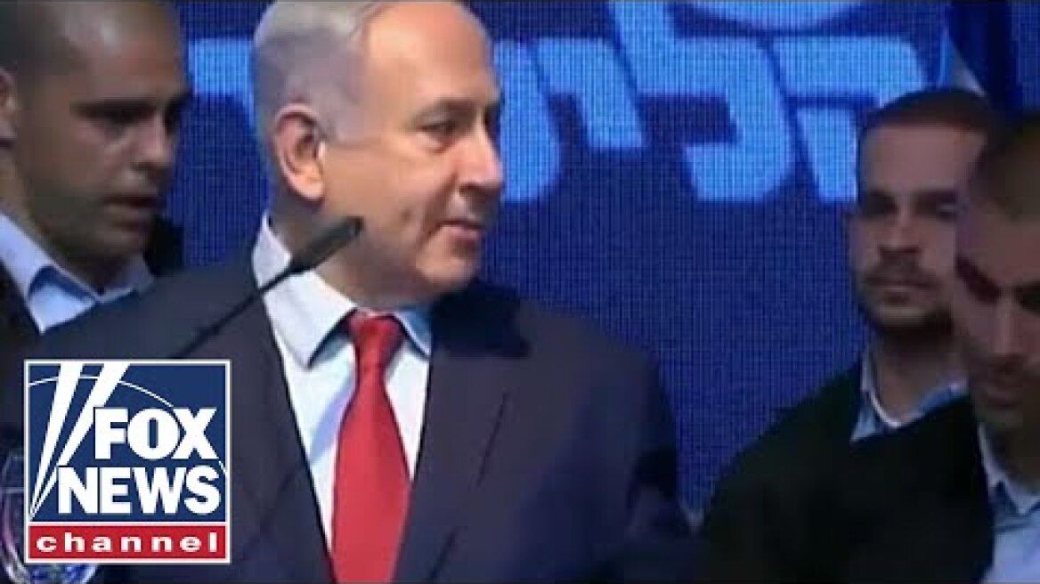 Netanyahu rushed off stage after rockets fired into Israel