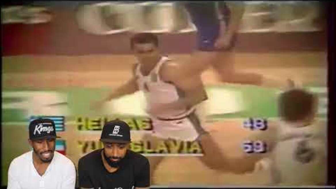 NICK GALIS VS DRAZEN PETROVIC EUROBASKET 1987 SEMI FINALS REACTION
