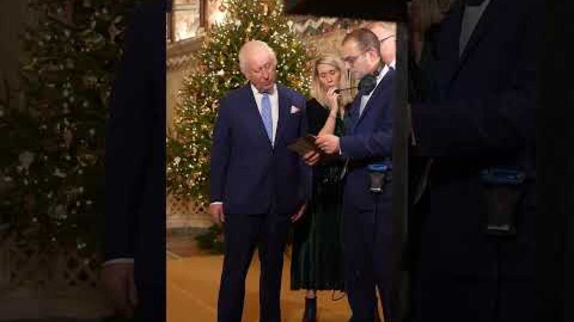 Behind the scenes: How the King’s message was filmed
