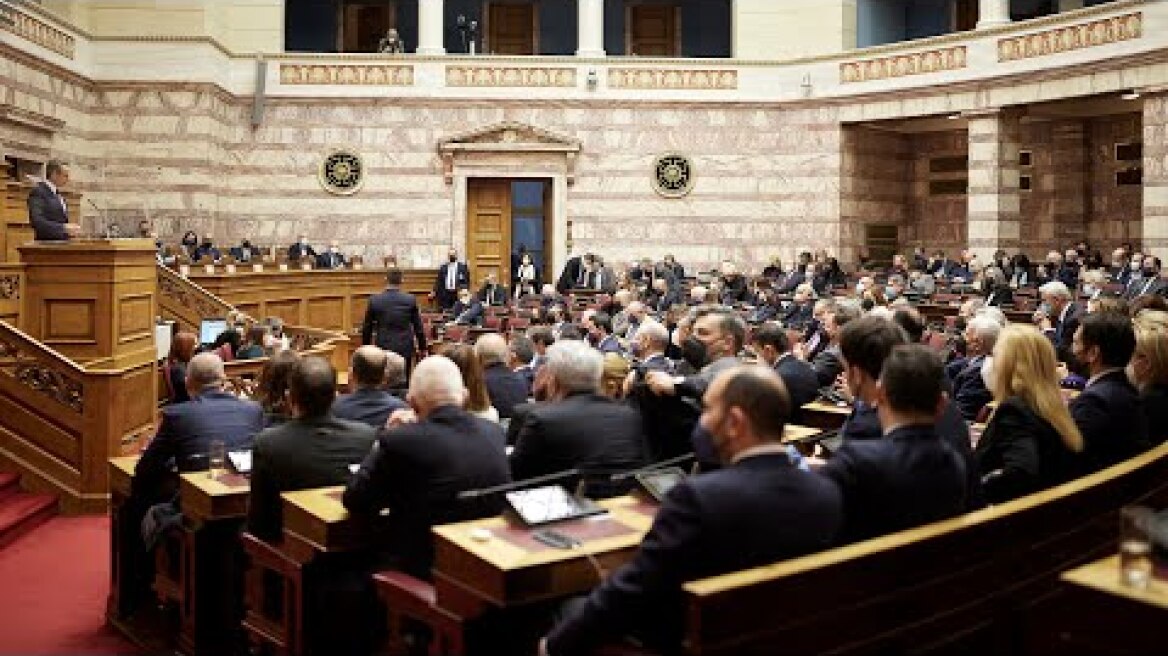 Ομιλία στη Βουλή στη συζήτηση για την πρόταση δυσπιστίας κατά της κυβέρνησης που υπέβαλε ο ΣΥΡΙΖΑ