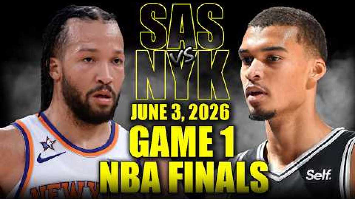 San Antonio Spurs vs New York Knicks Full Game 1 Highlights - June 3, 2026 | NBA Finals