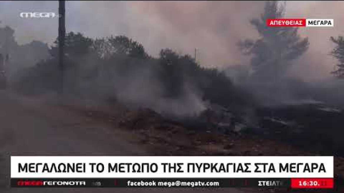 Φωτιά στα Μέγαρα 20/7