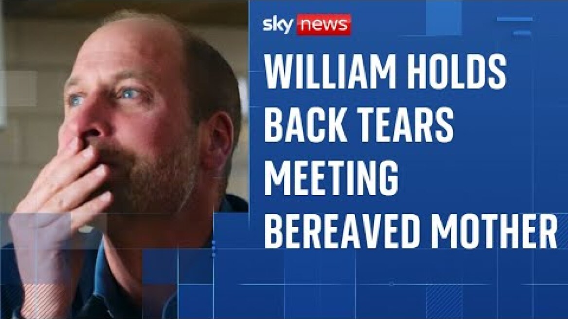 Prince William visibly moved during reunion with bereaved mother