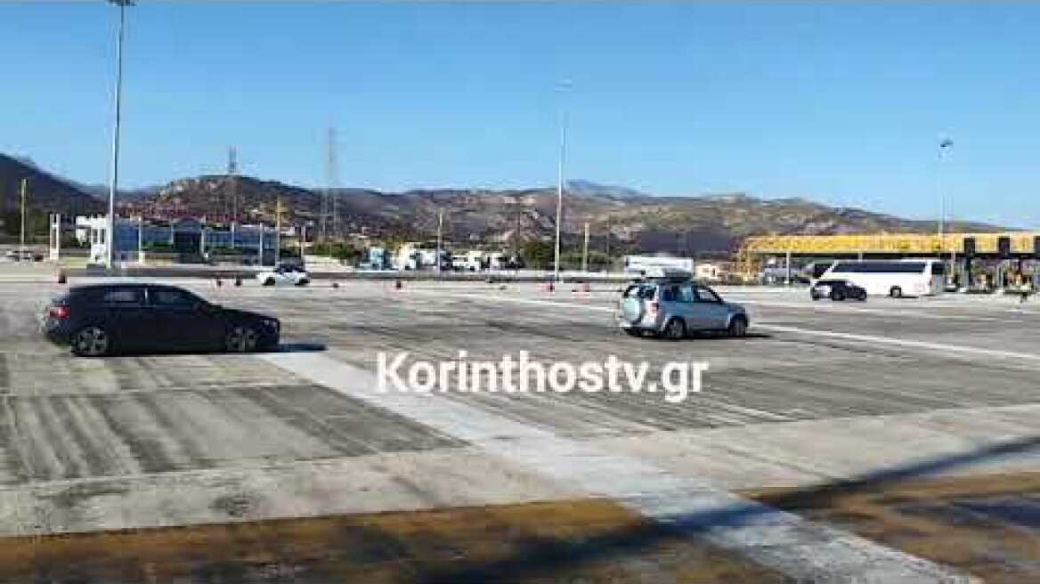 Πυρκαγιά σε βυτιοφόρο Διακοπή κυκλοφορίας στην Ν Ε Ο Αθηνών  Κορίνθου