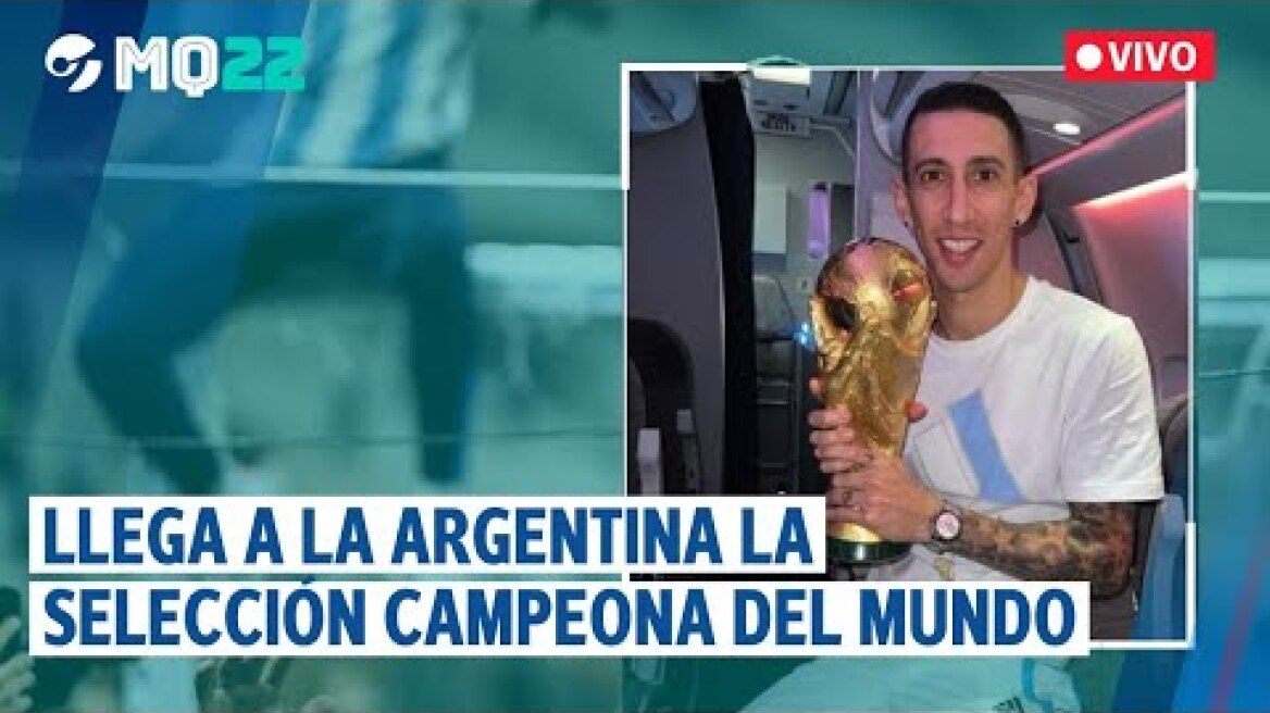 EN VIVO | La SELECCIÓN ARGENTINA llega al PAÍS: arriba al AEROPUERTO de EZEIZA tras ganar el MUNDIAL
