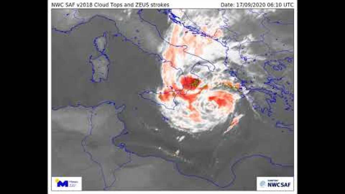 Meteo.gr: Πέμπτη 17/09/2020. Η πορεία του ΙΑΝΟΥ προς την Ελλάδα