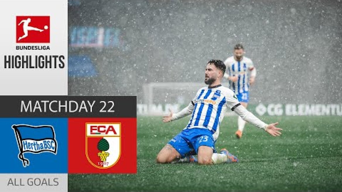 HIGHLIGHTS | HERTHA BERLIN VS AUGSBURG  | MATCHDAY 22 BUNDESLIGA 2022/2023