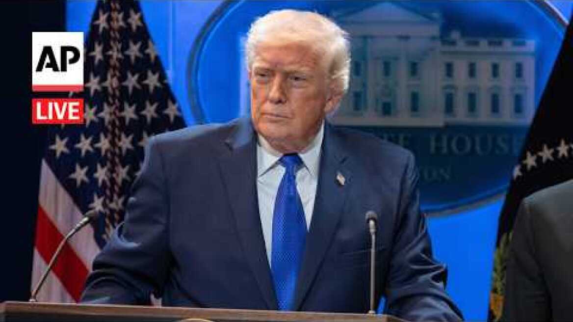 LIVE: Trump holds a press conference on the Iran war