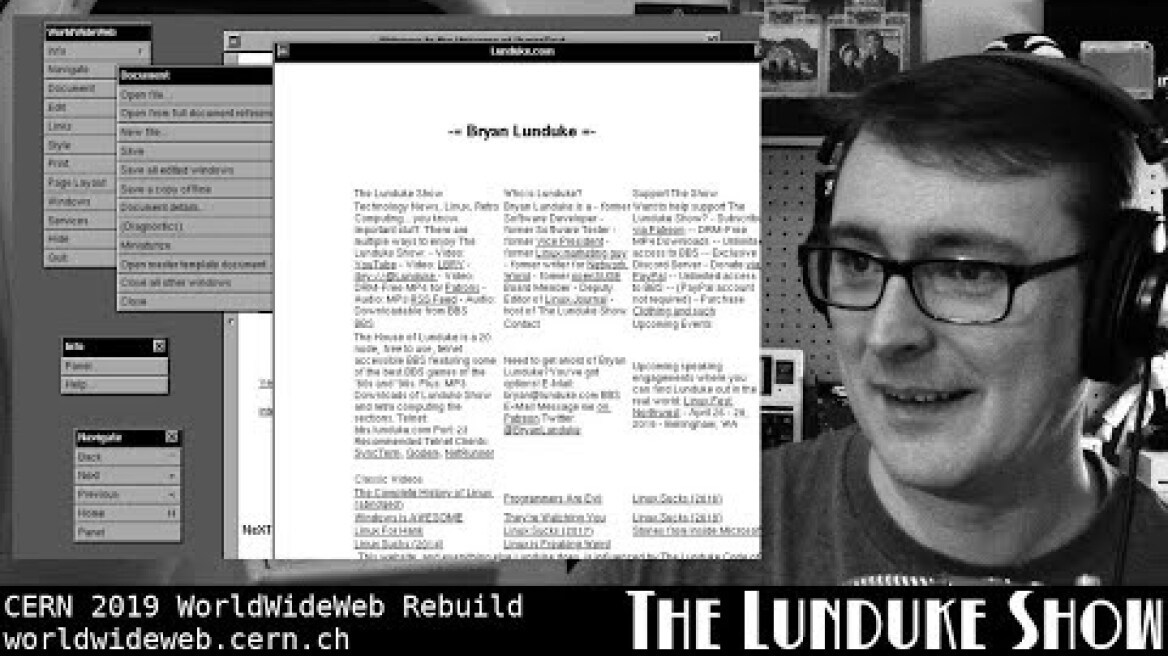 What do 2019 websites look like in the original 1990 Web Browser?