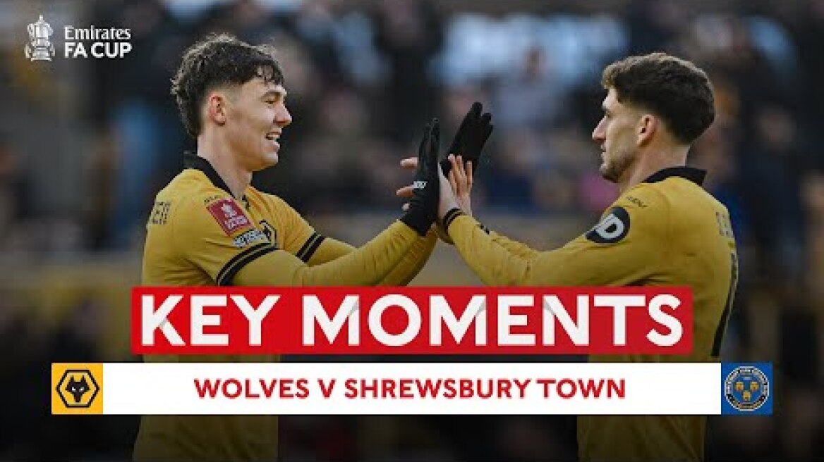 Wolves v Shrewsbury Town | Key Moments | Third Round | Emirates FA Cup 2025-26