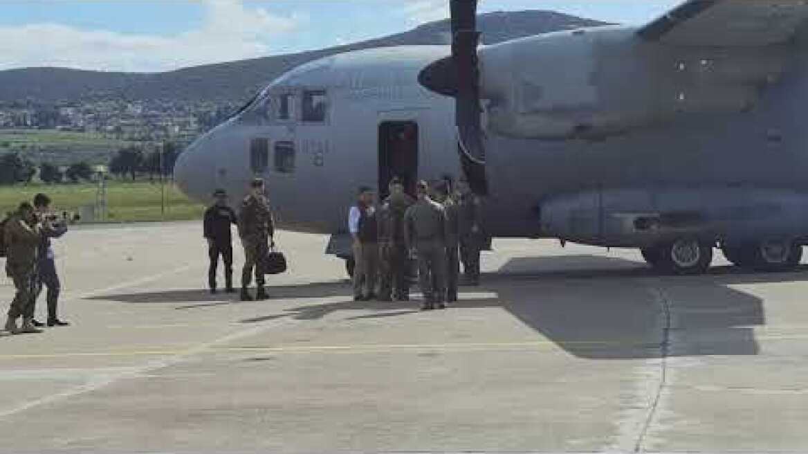 Στο αεροδρόμιο της Τανάγρας προσγείωθηκε το μεταγωγικό αεροσκάφος από το Σουδάν (1)