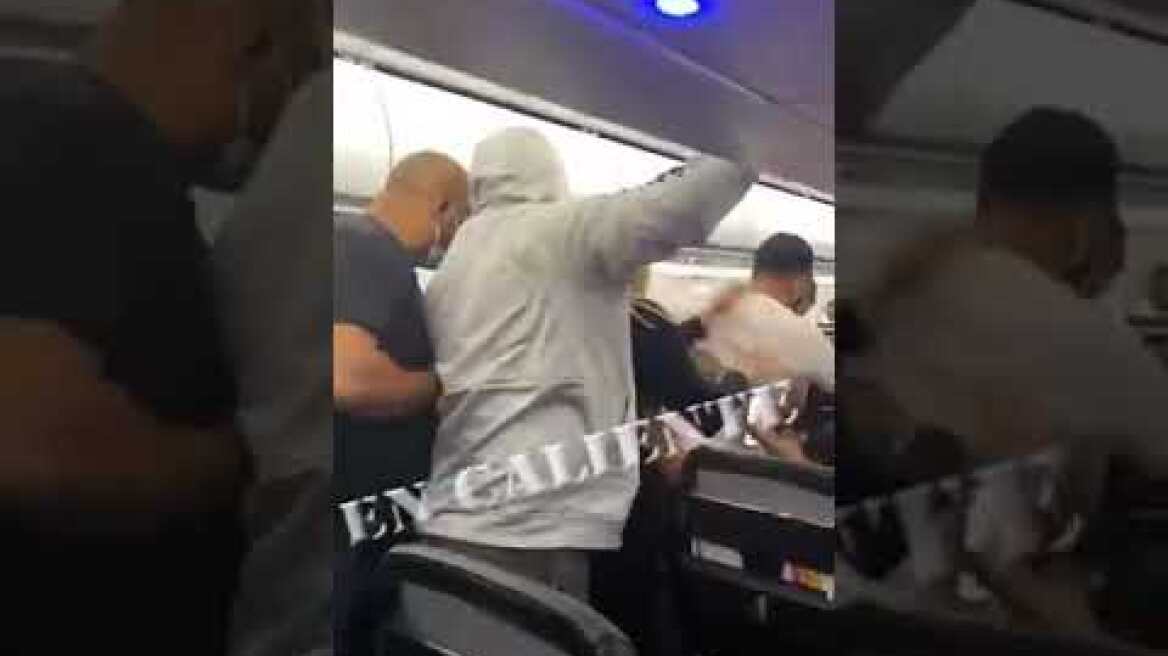 Pelea en un avión ✈️ al llegar a Puerto Rico 🇵🇷