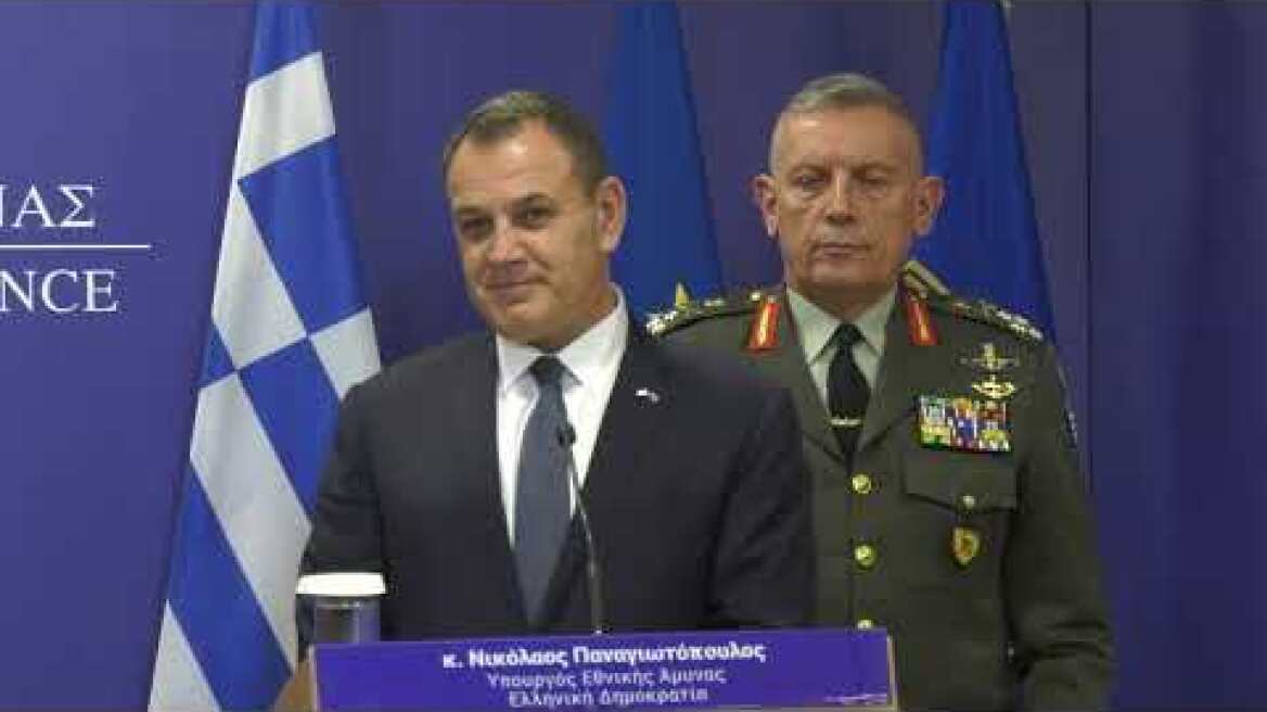 Συνάντηση ΥΕΘΑ Νικόλαου Παναγιωτόπουλου με τον Υπουργό Άμυνας της Κύπρου Μιχαήλ Γιωργάλλα
