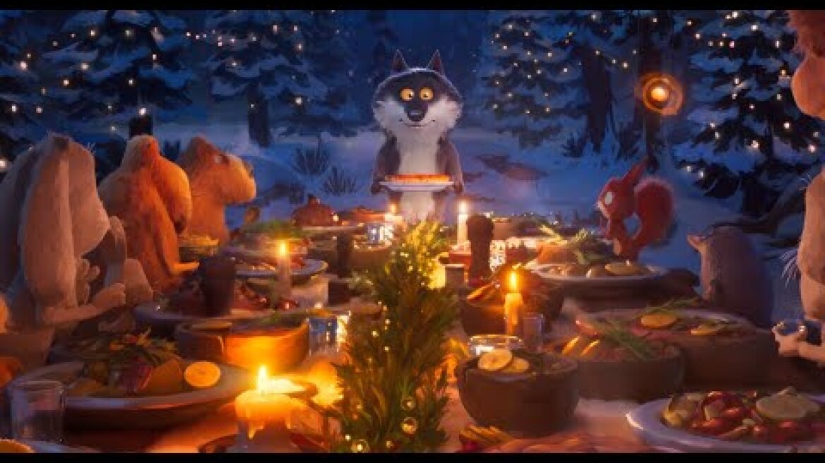 Γαλλική χριστουγεννιάτικη διαφήμιση με χορτοφάγο λύκο σαρώνει στο διαδίκτυο