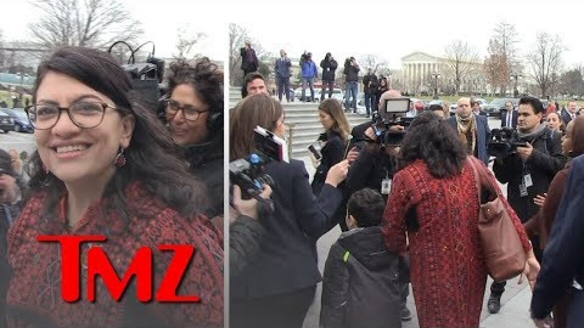 Rashida Tlaib, First Palestinian-American Congresswoman, Swarmed on Capitol Hill