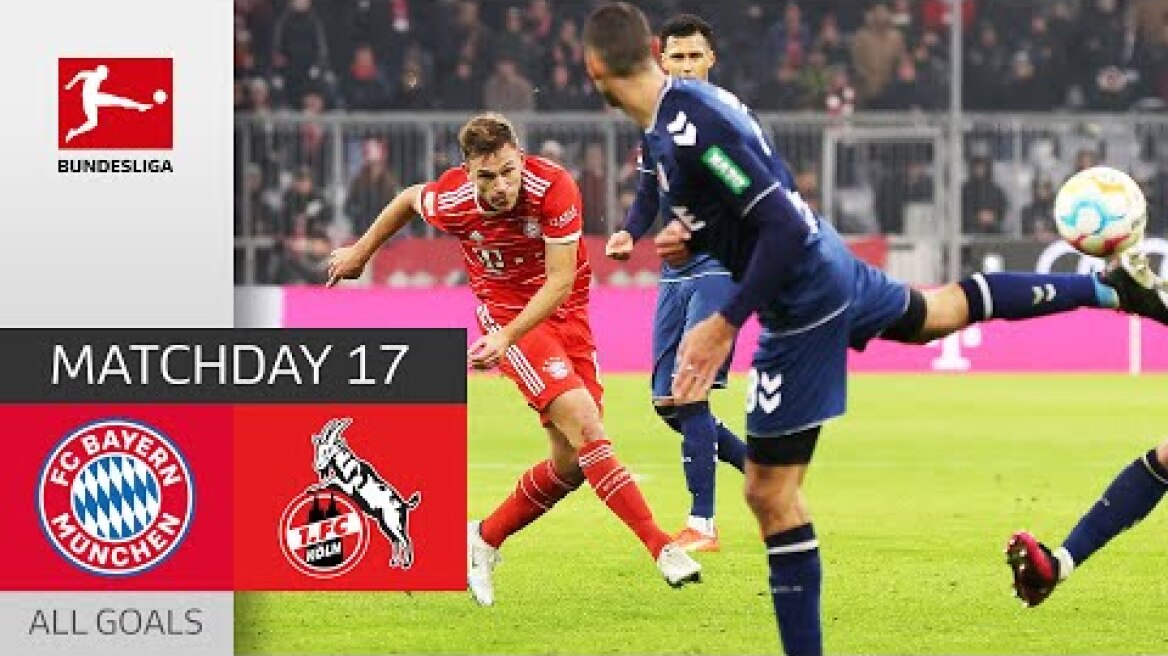 Kimmich's THUNDERBOLT late Equalizer | FC Bayern München - 1. FC Köln 1-1| All Goals | MD 17