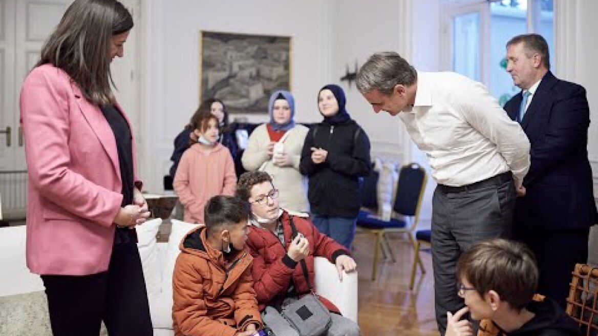 Συνάντηση του Κυριάκου Μητσοτάκη με μαθητές και μαθήτριες έξι Μειονοτικών Σχολείων του Νομού Ροδόπης