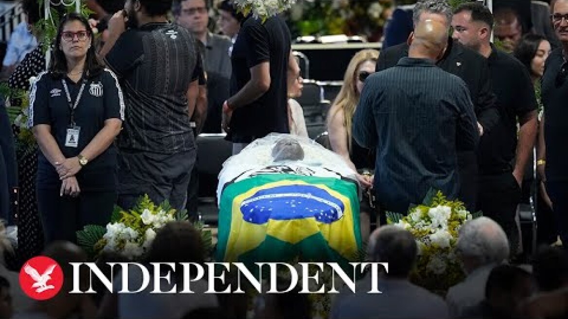 Live: Brazil bids farewell to soccer legend Pele on day of his funeral