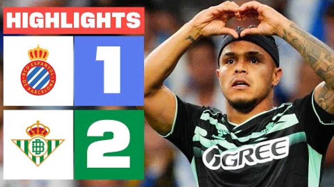 RCD ESPANYOL 1 - 2 REAL BETIS | RESUMEN LALIGA EA SPORTS