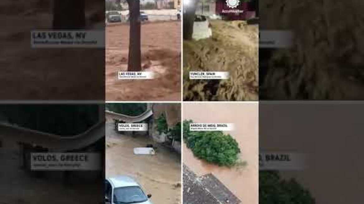 Αφιέρωμα του accuweather για τις ανά τον κόσμο πλημμύρες