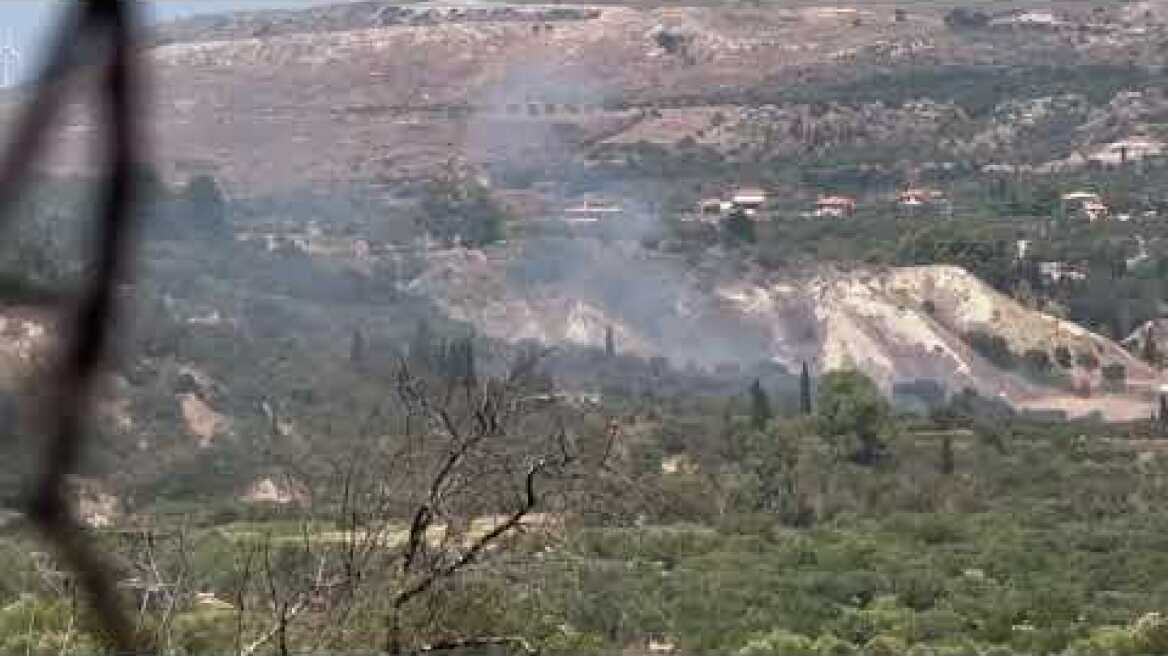 Μεγάλη φωτιά στα Χαβριάτα Κεφαλονιάς