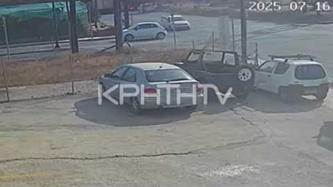 Ιεράπετρα: Οδηγός μηχανής πέφτει στο έδαφος μετά από σύγκρουση και δεύτερο ΙΧ περνάει από πάνω του!